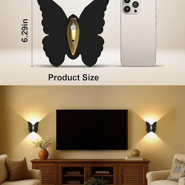1 Pack Rechargeable Motion Sensor Wall Light: 5000mAh Battery Operated Wall Sconce 3 Colors Wireless Motion Sensor Closet Light Magnetic LED Indoor Up and Down Wall Lamp for Bedroom Hallway Stair