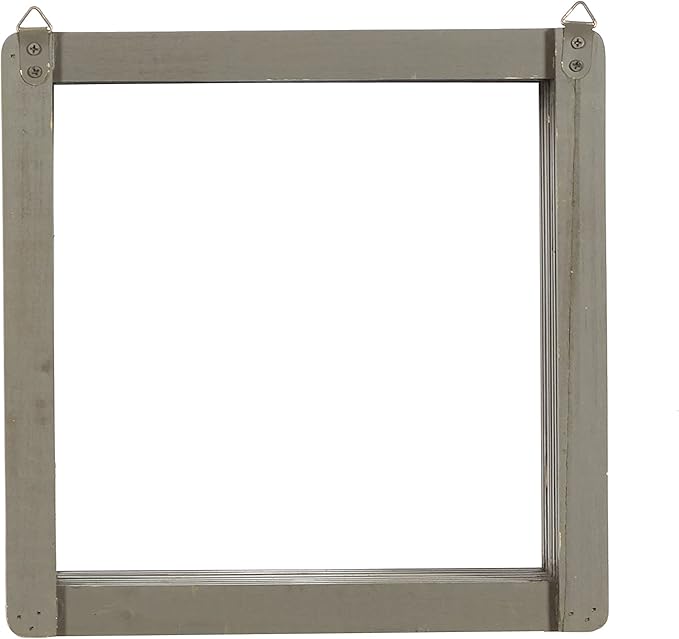 Deco 79 Wall Shelf, 12" L x 7" W x 12" H, Grey