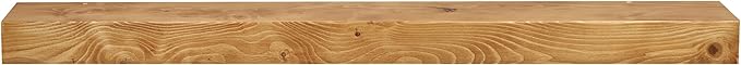 Dogberry Collections Smooth Timber Floating Shelf – Versatile Wood Mantel & Wall Shelf (Aged Oak, 24 in.)