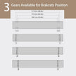 DINZI LVJ Long Wall Shelves, 55.1Inch Wall Mounted Shelves Set of 2, Extra Large Floating Storage Ledges with Sturdy Metal Brackets for Living Room, Bathroom, Bedroom, Kitchen, White