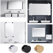 Mirror Clips, Thickened Brass Mirror Floating Glass Clip - Round Wall Mounted Mirrors Bracket/Clip -Bathroom Mirrors Supporting Sheet Mirror Fixed Fitting Gold - (4 Pcs)