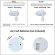 Picture Light Battery Operated, 3 Color Temperatures Picture Light with Remote, Indoor LED Spot Lights for Plants for Wall Frame Dartboard Art Painting Display Accent-White