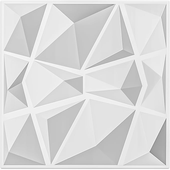Art3d 12 Pack 3D Diamond Design Wall Panels 19.7