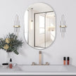 Oval Bathroom Mirror Wall Vanity Oval Mirrors, 2 Pieces 20