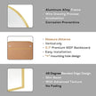 Modern Large Wall Mirror, Modern Mantel Minimalist Home Decor, Brushed Gold Metal Framed Arched Mirror for Living Room, Bedroom, Fireplace, Mantle, Entryway, Bathroom, 36