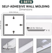 Melkus Peel and Stick Wall Molding Kit, 3 Sets 20