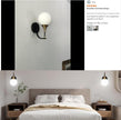 1-Light Bathroom Wall Sconce Light,Black and Gold Vanity Lighting with White Milk Globe Glass Shade, Vintage Wall Light Fixture Wall Lamp Wall Mount Light for Bedroom Hallway