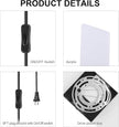 TRLIFE Wall Sconce Plug in, Modern Wall Sconces 12W LED Wall Sconce 6000K Cool White Acrylic Wall Mounted Light Wall Lights with 6FT Plug in Cord and On/Off Switch on The Cord(2 Pack, Black)