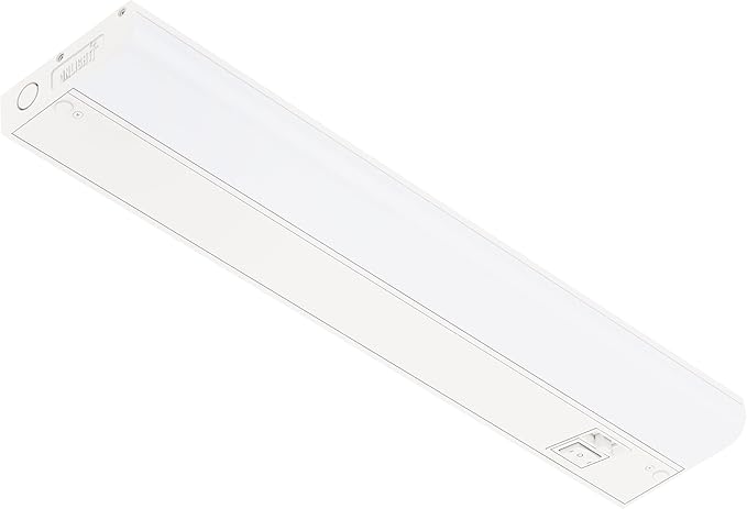 GETINLIGHT Dimmable Hardwired Only 3 Color Under Cabinet LED Lights, 24-inch, Soft White(3000K), Bright White(4000K), Daylight White(5000K), Matte White Finished, ETL Listed, IN-0201-13-WH-345K
