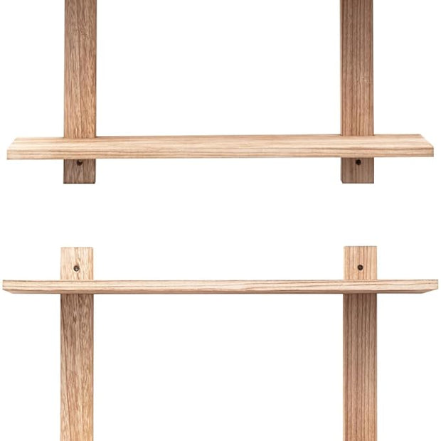 3 Tier Floating Shelves,Long Wall Shelf,Over The Toilet Shelves Bathroom Hanging Display Storage Rustic for Living Room Bedroom Kitchen Office Coffee Bar Decor ,24 Inch,2 Pack,(Carbonized Black)