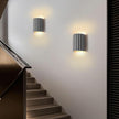 ZEROUNO Modern LED Wall Sconces Wall Lighting,Gray Resin Indoor Hardwired Sconce Light Fixtures Up and Down Wall Mount Light Lamp for Living Room Bedroom Bedside Hallway with G9 Bulb