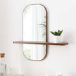 Modway EEI-6349-WAL Solstice Mirror, Walnut