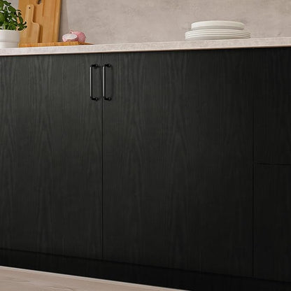 Heroad Peel and Stick Wallpaper Wood Contact Paper Wood Wallpaper Black Wood Grain Contact Paper Thicken Textured for Cabinets and Drawers Countertops Waterproof Self Adhesive Vinyl 23.6" x 393"