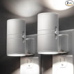 L LOHAS LED Bright Night Light, Night Lights Plug into Wall, Daylight White, Dimmable Nightlight Plug in White Shade, Light Sensor, Decorative LED Nightlights for Hallway Bathroom Kitchen, 2 Pack