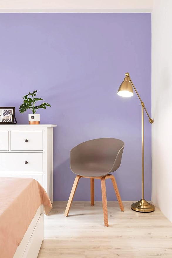393"x17.7" Peel and Stick Wallpaper Solid Color Purple Contact Paper Self Adhesive Removable Wallpaper for Wall Covering Vinyl Rolls