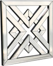 Decor Mirror Size 12x12 inches Square Mirrored Silver Wall Decorative Mirror with Beveled Edge Modern Fashionable Wall-Mounted Mirrors