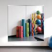 Ruomeng Home Gym Mirror, 48''x24''x2PCS Full Length, Large Frameless Body Mirror Tempered Glass for Gym, Workout, Yoga, Garage, Dance Studio