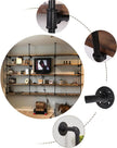 Industrial Wall Mount Iron Pipe Shelf Shelves Shelving Bracket Black Vintage Retro Ceiling Hung Shelf DIY Open Bookshelf Storage for offcie Room Kitchen (2PcsX5Tier,68