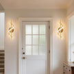 LED Wall Sconces Indoor, 12W LED Wall Mount Lights, Modern Spiral Wall Lamp, 3000K Wall Light Fixture for Stairs, Living Room, Bedroom, Aisle, Hallway (Warm White, Gold)