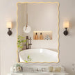 Gold Wavy Bathroom Mirror 28