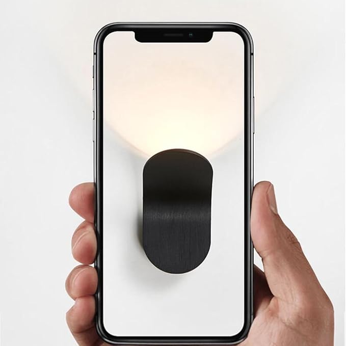 TOPINCN Upward Wall Light, Modern LED Sconce Hardwired LED Wall Mount Lamp with Unique Curved Panel, 3000K Warm Light for Living Room Bedroom Hallway Corridor
