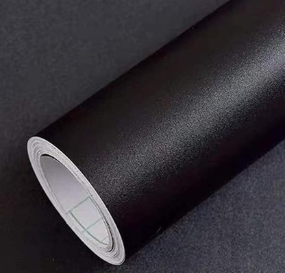 Yancorp 31.5"x394" Matte Black Contact Paper Peel and Stick Wallpaper Removable Contact Paper for Bedroom Kitchen Cabinest Self-Adhesive Drawer Stick and Peel Countertop