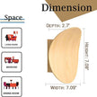 Modern Wall Sconces Natural Wood Grain Wall Lamp Minimalist Sconces Lighting 5W LED Mounted Lamp, Indoor Metal Circular Lighting Fixture for Bedroom Bathroom Stair Entryway