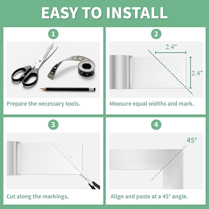 Peel and Stick Wallpaper Borders 390” x 2.36” Self Adhesive Mirror Frame Border Brushed DIY for Kitchen Bathroom Mirror Removal Border Sticker Wall Decor Cover 6.4 Sq.Ft, Brushed Sliver