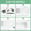 Peel and Stick Wallpaper Borders 390” x 2.36” Self Adhesive Mirror Frame Border Brushed DIY for Kitchen Bathroom Mirror Removal Border Sticker Wall Decor Cover 6.4 Sq.Ft, Brushed Sliver