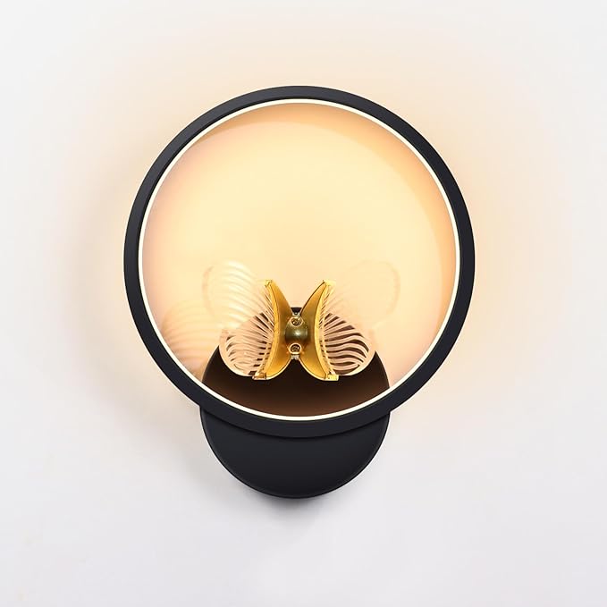 XEYOU 16W Modern Wall Sconce Lighting Indoor LED Creative Wall Light Fixture Butterfly Shape Decoration Wall Lamp for Living Room Bedroom Stair Corridor