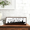 Not All Who Wonders are Lost Sign, Aesthetic Wooden Table Signs, Farmhouse Framed Wood Sign, Decorative Wooden Plaque, Home Office Decor, Shelf Table Decoration, Encouragement Gift for Women Men