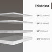 Clear Acrylic Shelves for Wall Storage, 6