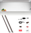Under Cabinet Lighting Plug in, 32 Inch 2 Pcs, Linkable AC120V 3CCT 3000K/4000K/5000K Ultra Slim, LED Under Cabinet Lights for Counter Light, Kitchen, Shelf, Sink, Workshop, Desk, Bronze