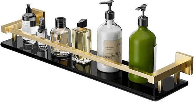 Alise Bathroom Shelves,Glass Shelf for Bathroom, Modern Floating Shelves,20 inch