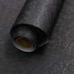 Abyssaly Black Silk Wallpaper Peel and Stick Embossed Self Adhesive Black Contact Paper Removable Kitchen Vinyl Textured Wall Paper Cabinet Furniture Shelf Liner 15.7