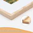 8x10 Picture Frame, OAK Wood Photo Frame 5x7 with Mat or 8x10 without Mat with Perspex Glass for Vertical or Horizontal Tabletop Wall Display for Photos, Paintings, Posters, Artwork, Set of 2