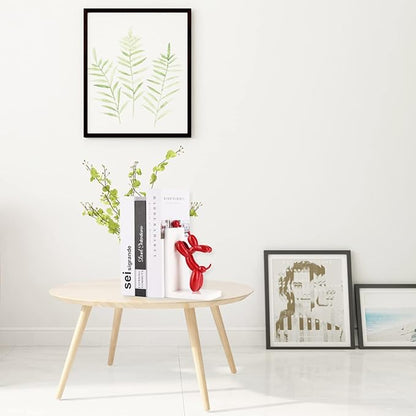 Resin Balloon Dog Book Ends Decorative，Balloon Dog Bookends Animal Bookends，Animal Book Ends for Kids Books，Cute Bookends Unique Book Ends Book Stopper Book Holder for Shelf Office Home Decor