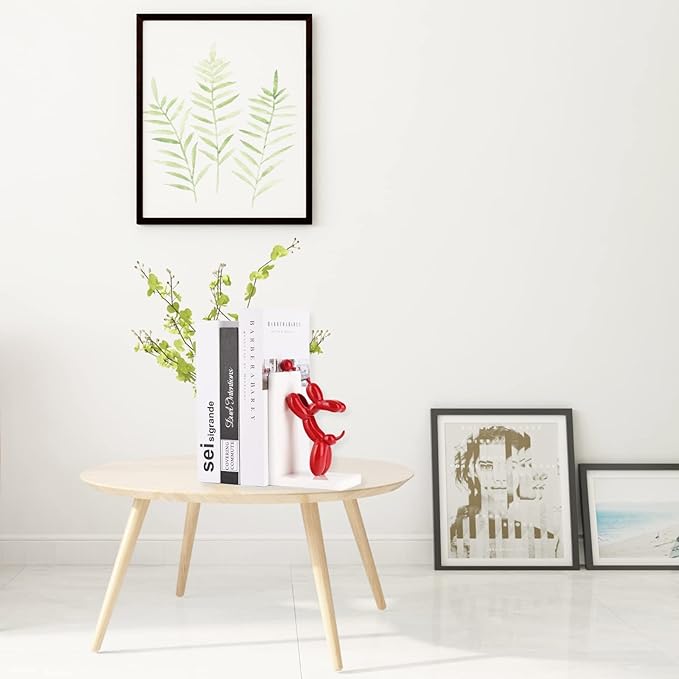 Resin Balloon Dog Book Ends Decorative，Balloon Dog Bookends Animal Bookends，Animal Book Ends for Kids Books，Cute Bookends Unique Book Ends Book Stopper Book Holder for Shelf Office Home Decor