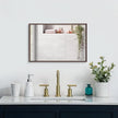 AAZZKANG Bathroom Mirror Rectangular Metal Framed Vanity Mirrors for Bedroom Bathroom Living Room Home Decor 20