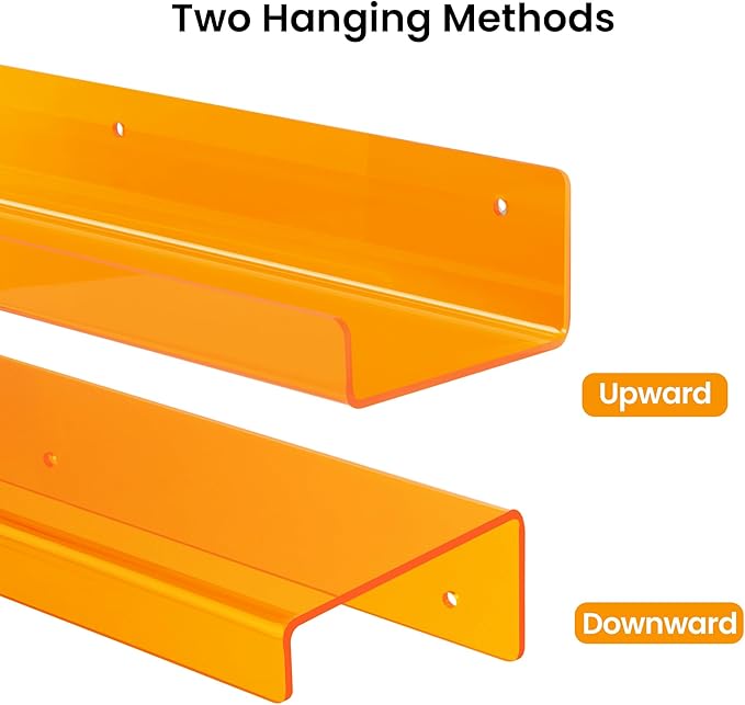 upsimples Acrylic Shelves for Wall Decor, 15