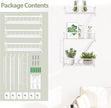 Fire Escape Shelf - 3 Tier White Wall Display Floating Shelves, Metal Decorative Shelving for Bedroom, Home Décor, Action Figure Display