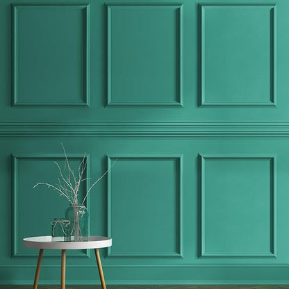 6 Set Accent Peel and Stick Wall Molding Kit Premade Wainscoting Panels Wall Molding Panel White Pre Cut Trim for Walls Picture Frame Decor for Home Decoration (16 x 24 Inch)