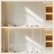 3 Set Peel and Stick Wall Molding Kit,Premade Self Adhesive Wainscoting Panels,Ready to Assemble Accent Molding Trim for Interior Wall Moulding Decor (24x60in)