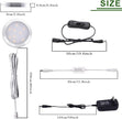 AIBOO LED Under Cabinet Lighting Fixture Kitchen Under Counter Lights with Plug in and Wireless RF Remote Control, 6 Thin Cabinet LED Puck Light Kits (4000K Natural White)
