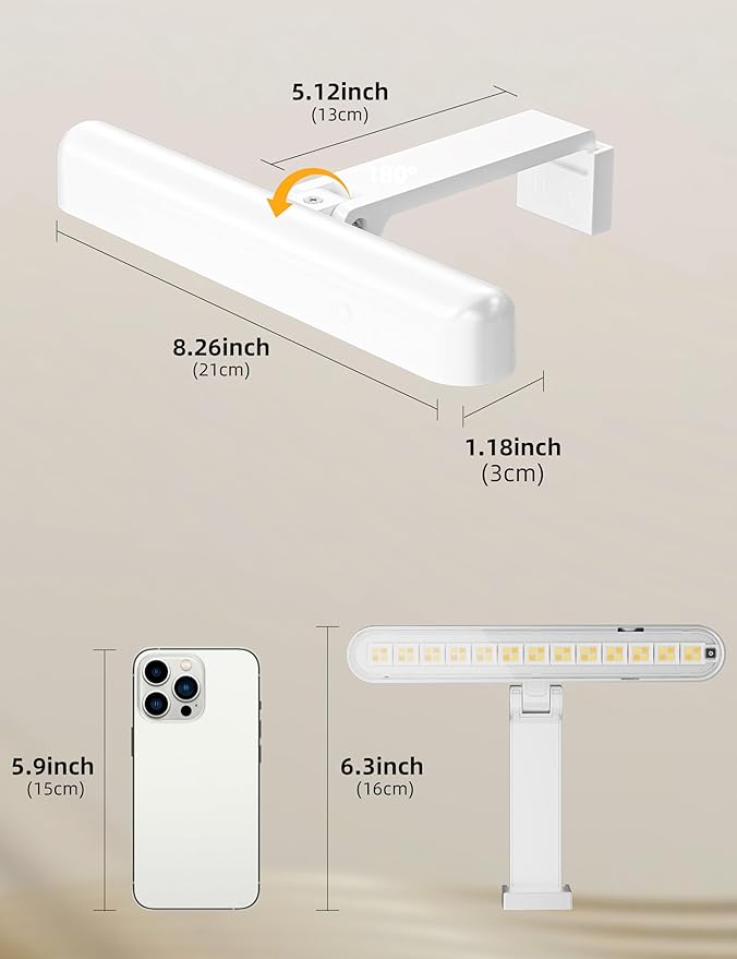 VOLISUN Picture Lights for Wall, Rechargeable Picture Light Battery Operated, 3 Color Temperatures Cordless Picture Light with Remote, Art Lighting for Paintings, Gallery, Portrait, 3 Pack (White)