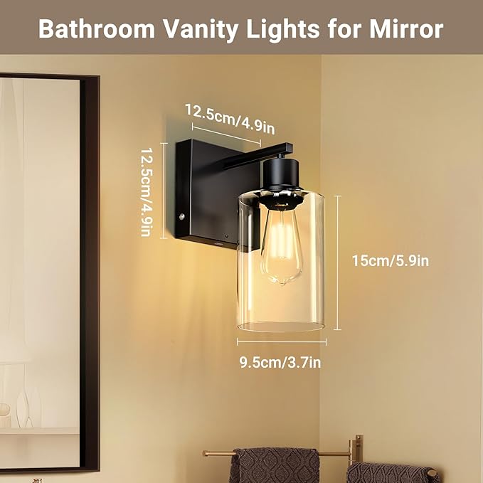 Kimjo Battery Operated Wall Sconce with Remote, USB Rechargeable Wireless Wall Light with Dimmable Bulb and Glass Shade, Wall Decor for Bedroom Bathroom Hallway