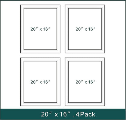 Wall Molding Peel and Stick Panel, 3D Wall Moulding Kit,16 x 20 in Wainscoting Panels Wall, 4 Set Accent Wall Trim for Living Room, Bedroom, Home