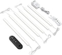 Remote Control Under Cabinet Led Light Plug in, Dimmable Daylight White 4500K, 6 Pack 12 inch Linkable Under Counter Lights for Kitchen Upgrade ETL Listed Plug 24V, UNO-LK 4500K