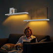BAMEOS Floating Shelves with LED Lights, 31