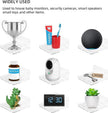 Wall Mount Floating Shelves for 2 Pcs Camera Mini Speaker Shelf Baby Monitor - Clear Mini Shelf Flexible Use for Wall Space in Bedroom Bathroom Kitchen Living Room
